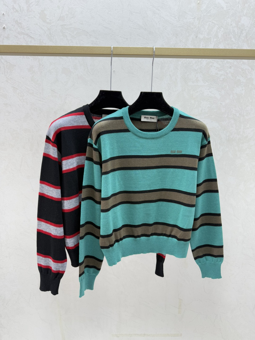 NO:656134,M family early autumn new style contrast striped round neck knitted long sleeves color green black size 36.38.40,,alexander wang19860909M家 早秋新款 撞色条纹圆领针织长袖 颜色绿色 黑色 尺码36.38.40,,alexander wang,Women's clothing