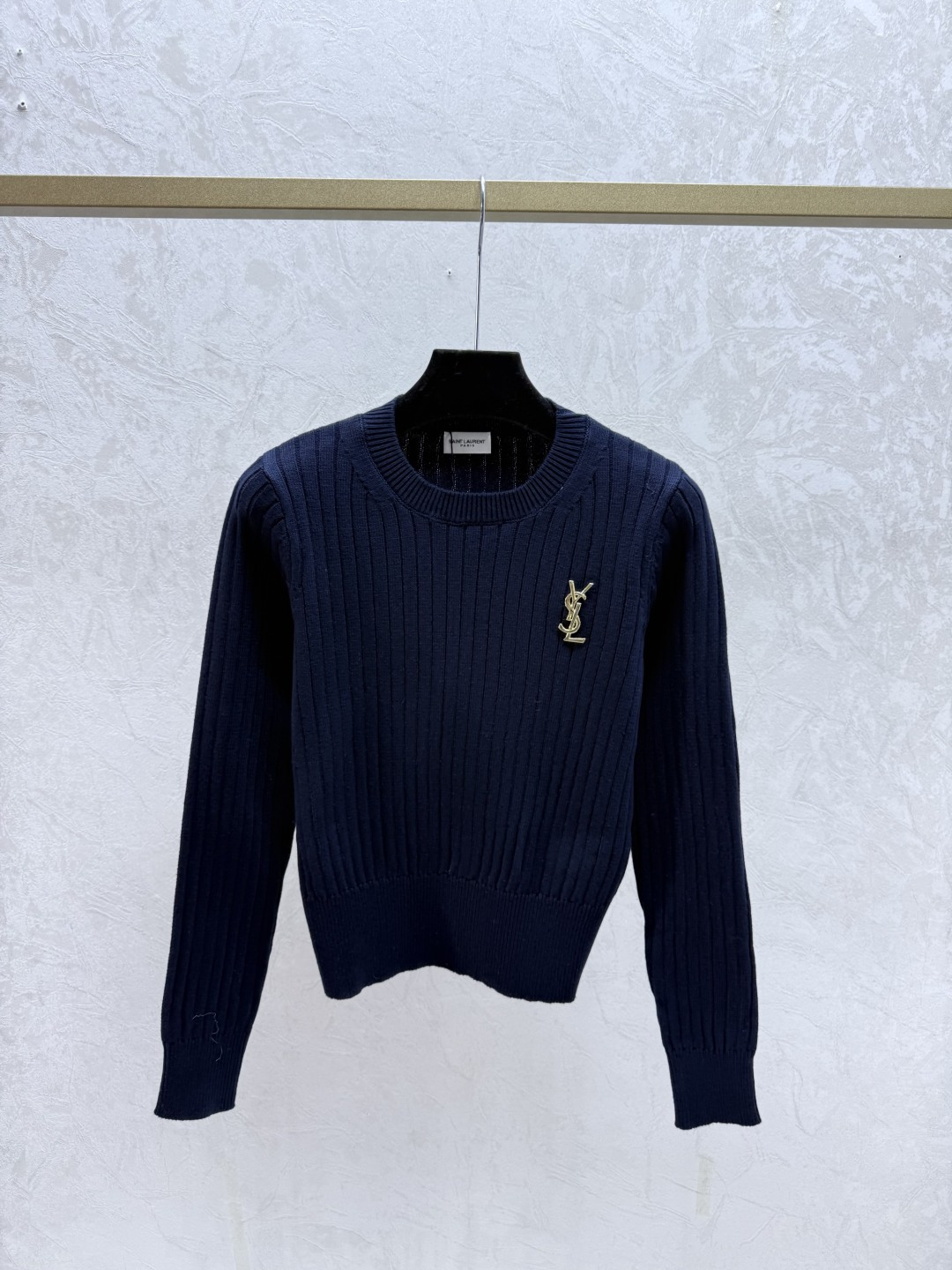 NO:657978,Y Family Early Autumn New Style Solid Color Round Neck Knitted Long Sleeve Color Royal Blue Size 36.38.40,, 19860909Y家 早秋新款 纯色圆领针织长袖 颜色宝蓝 尺码36.38.40,, ,Women's clothing