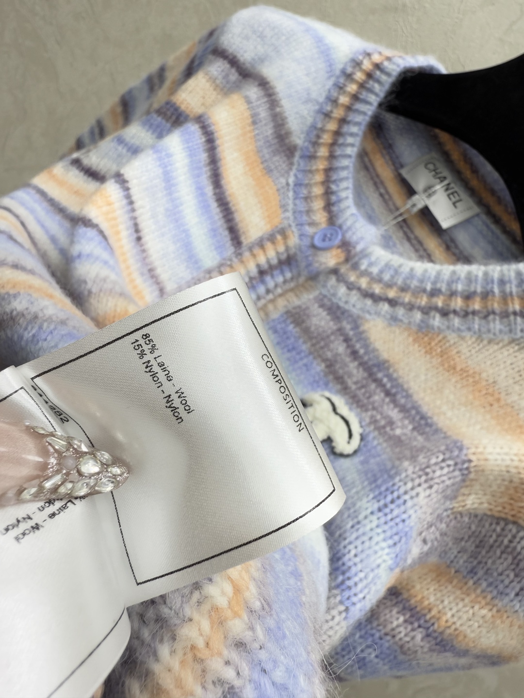 Chrome Hearts CH家 早秋新款 撞色条纹圆领针织长袖开衫