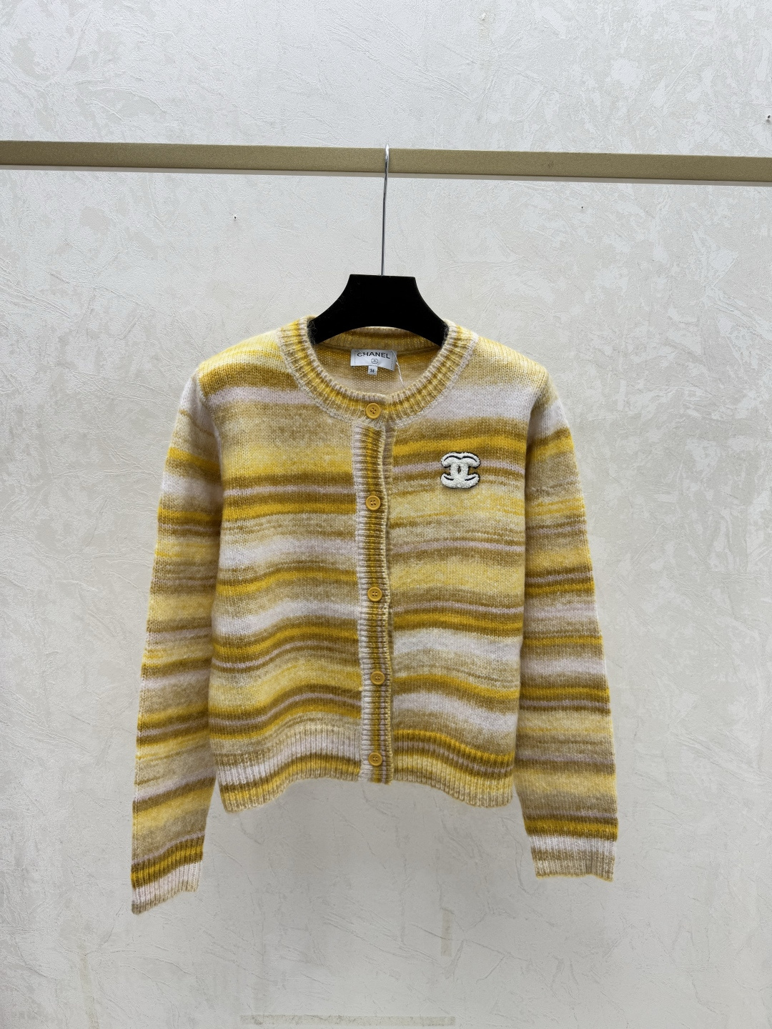 Chrome Hearts CH家 早秋新款 撞色条纹圆领针织长袖开衫