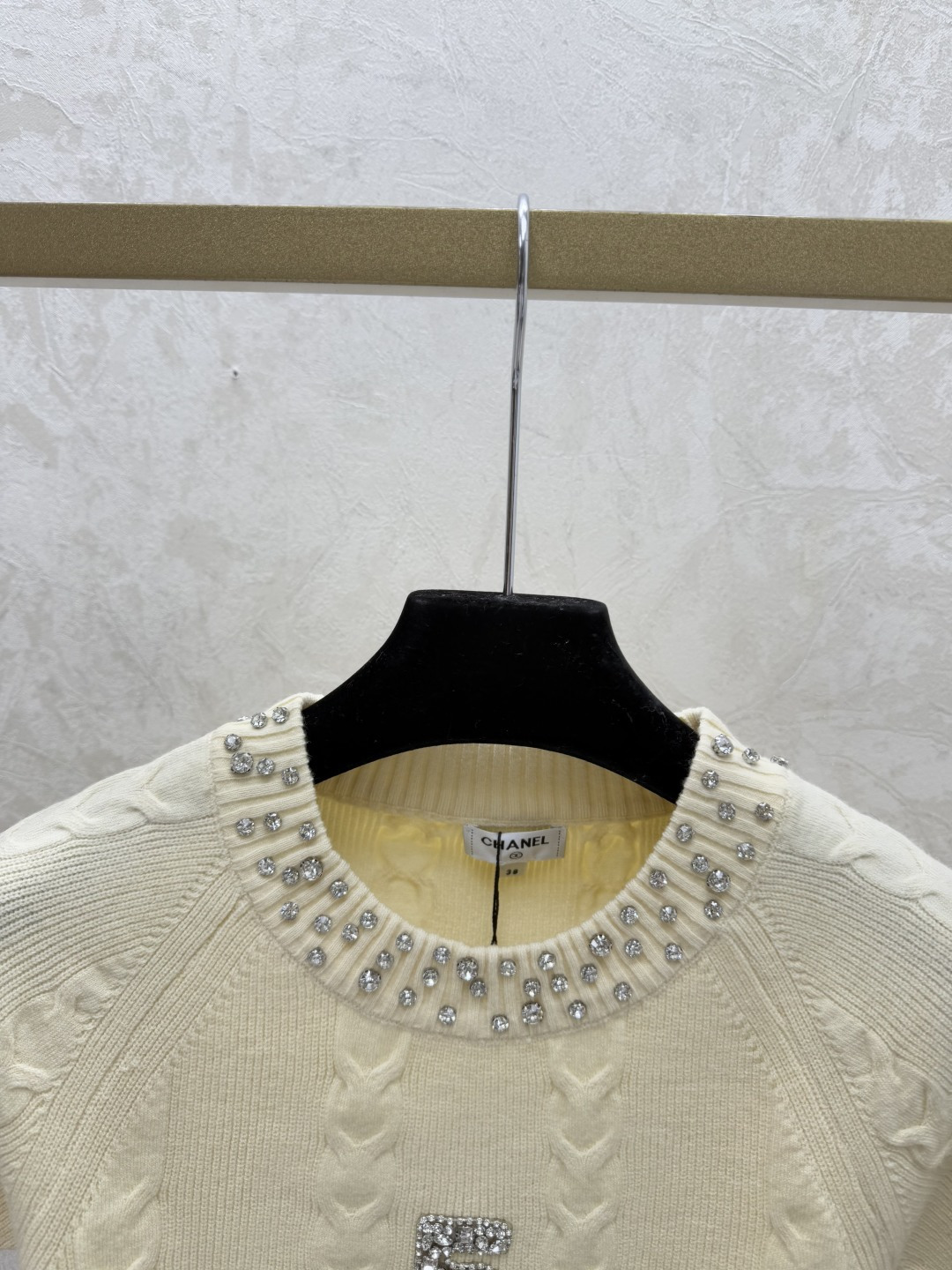 Chrome Hearts CH家 早春新款 重工钉珠圆领针织短袖
