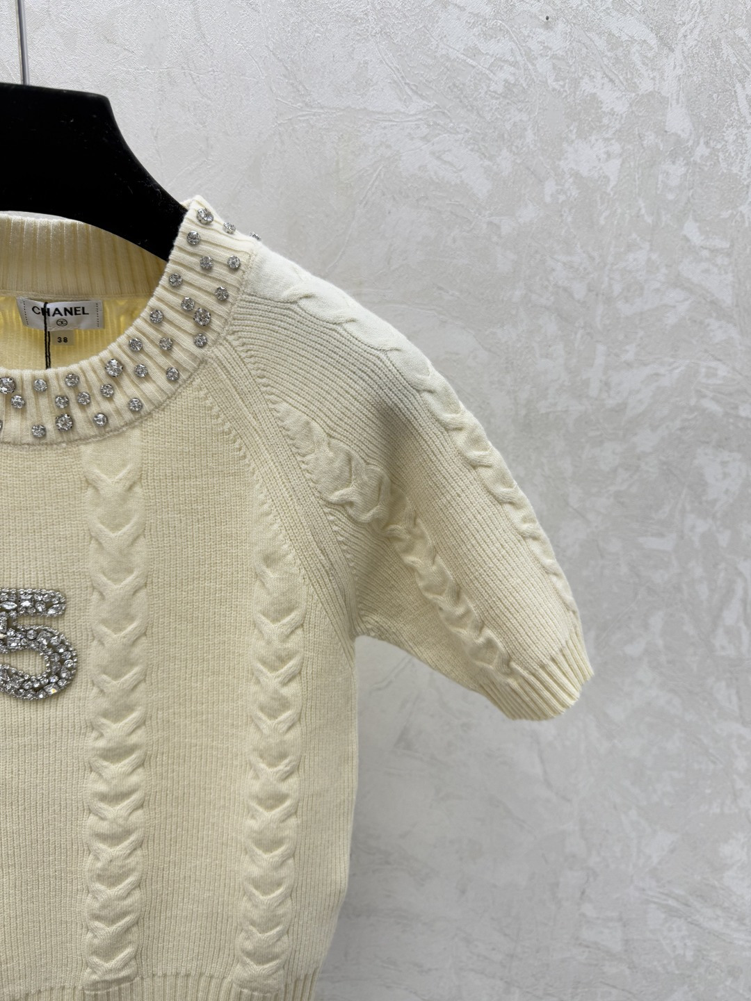 Chrome Hearts CH家 早春新款 重工钉珠圆领针织短袖