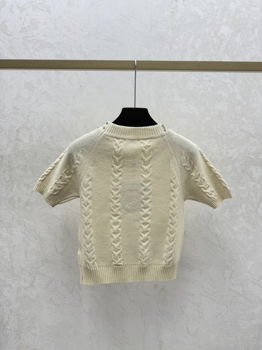 Chrome Hearts CH家 早春新款 重工钉珠圆领针织短袖