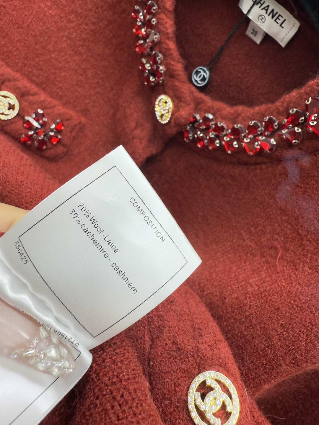 Chrome Hearts CH家 早秋新款 重工钉珠圆领针织长袖开衫