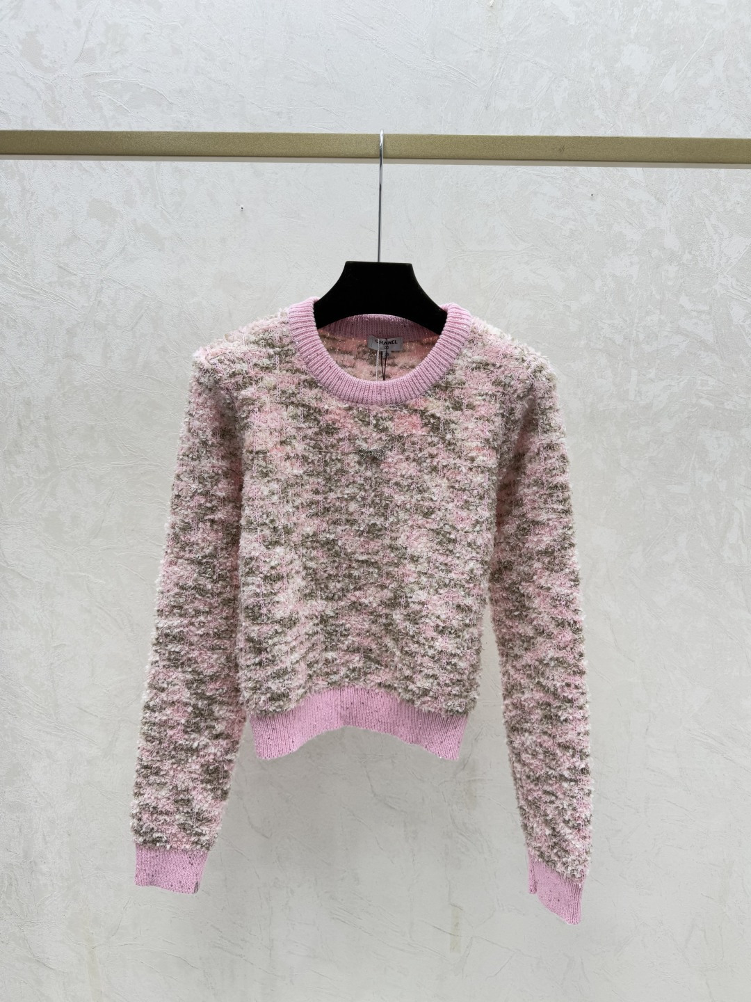 Chrome Hearts CH家 早秋新款 撞色珠片圆领针织长袖