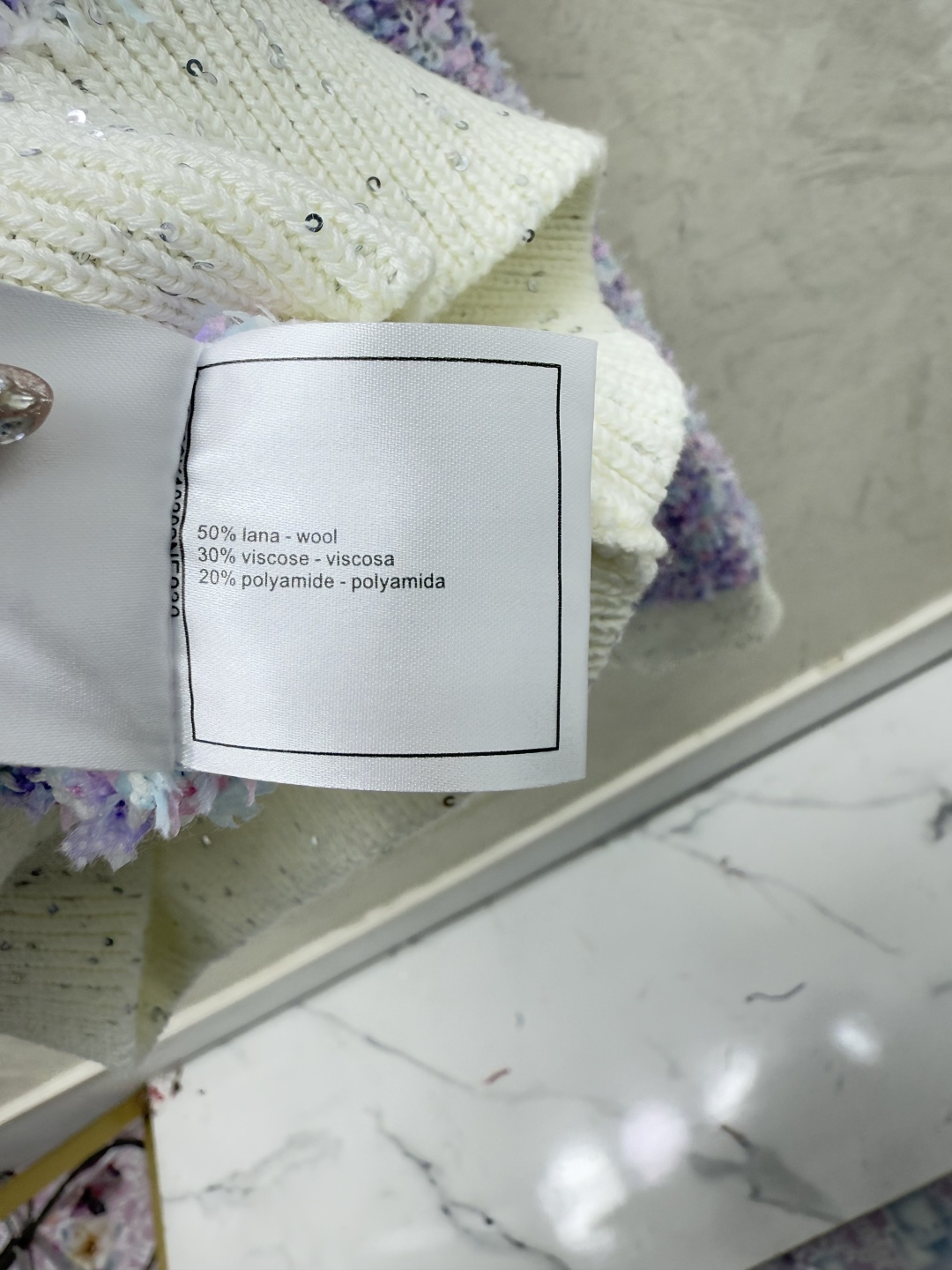 Chrome Hearts CH家 早秋新款 撞色珠片圆领针织长袖