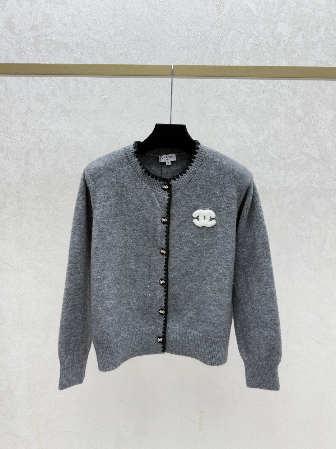 Chrome Hearts CH家 早秋新款 撞色圆领针织长袖开衫