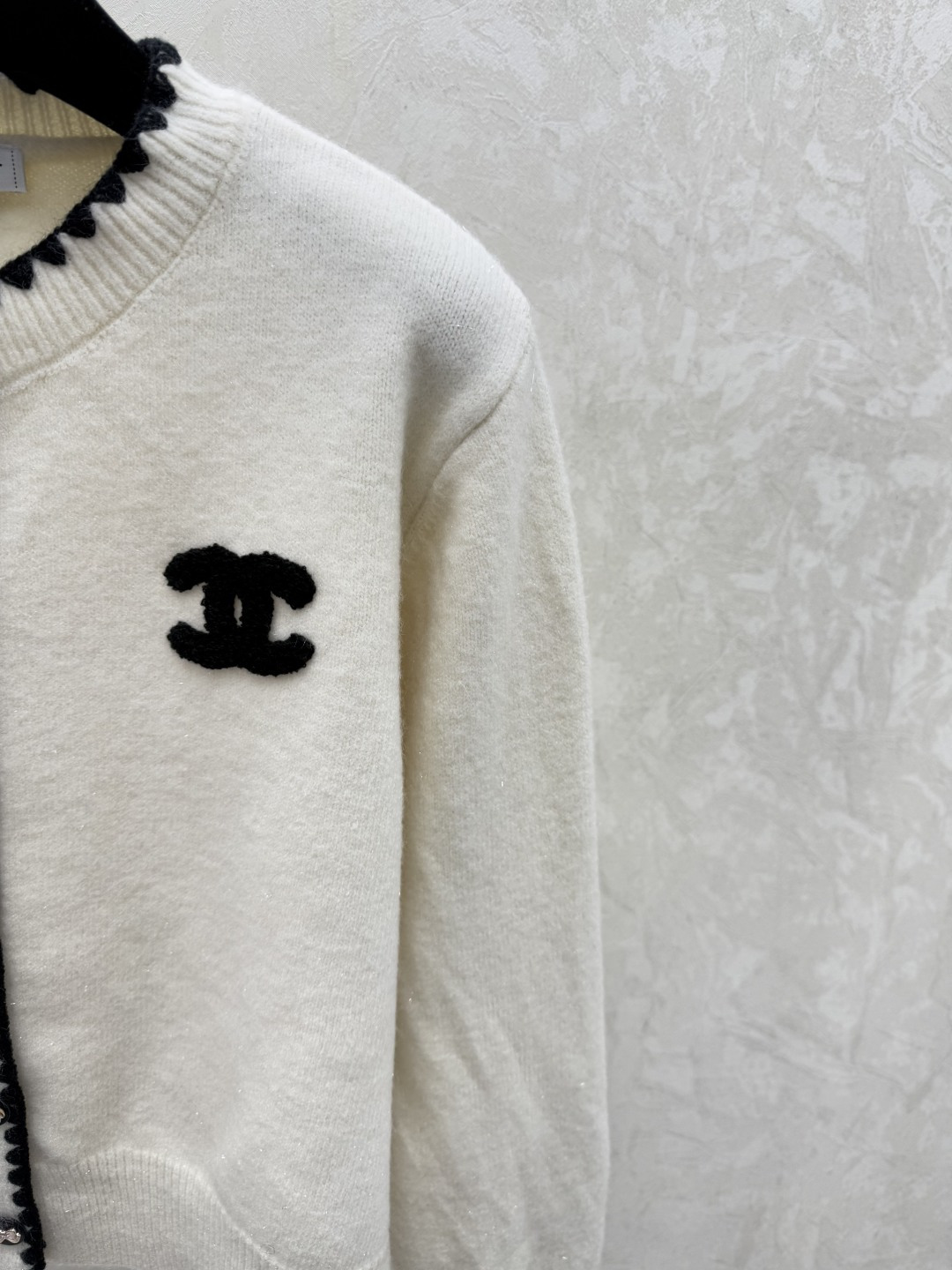 Chrome Hearts CH家 早秋新款 撞色圆领针织长袖开衫