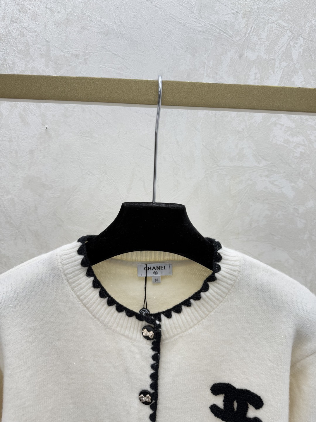 Chrome Hearts CH家 早秋新款 撞色圆领针织长袖开衫