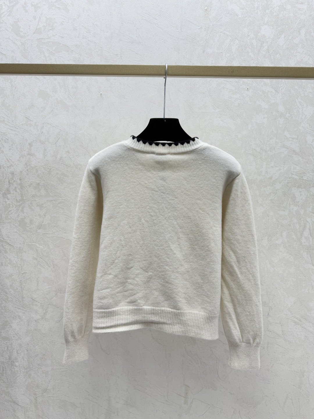 Chrome Hearts CH家 早秋新款 撞色圆领针织长袖开衫
