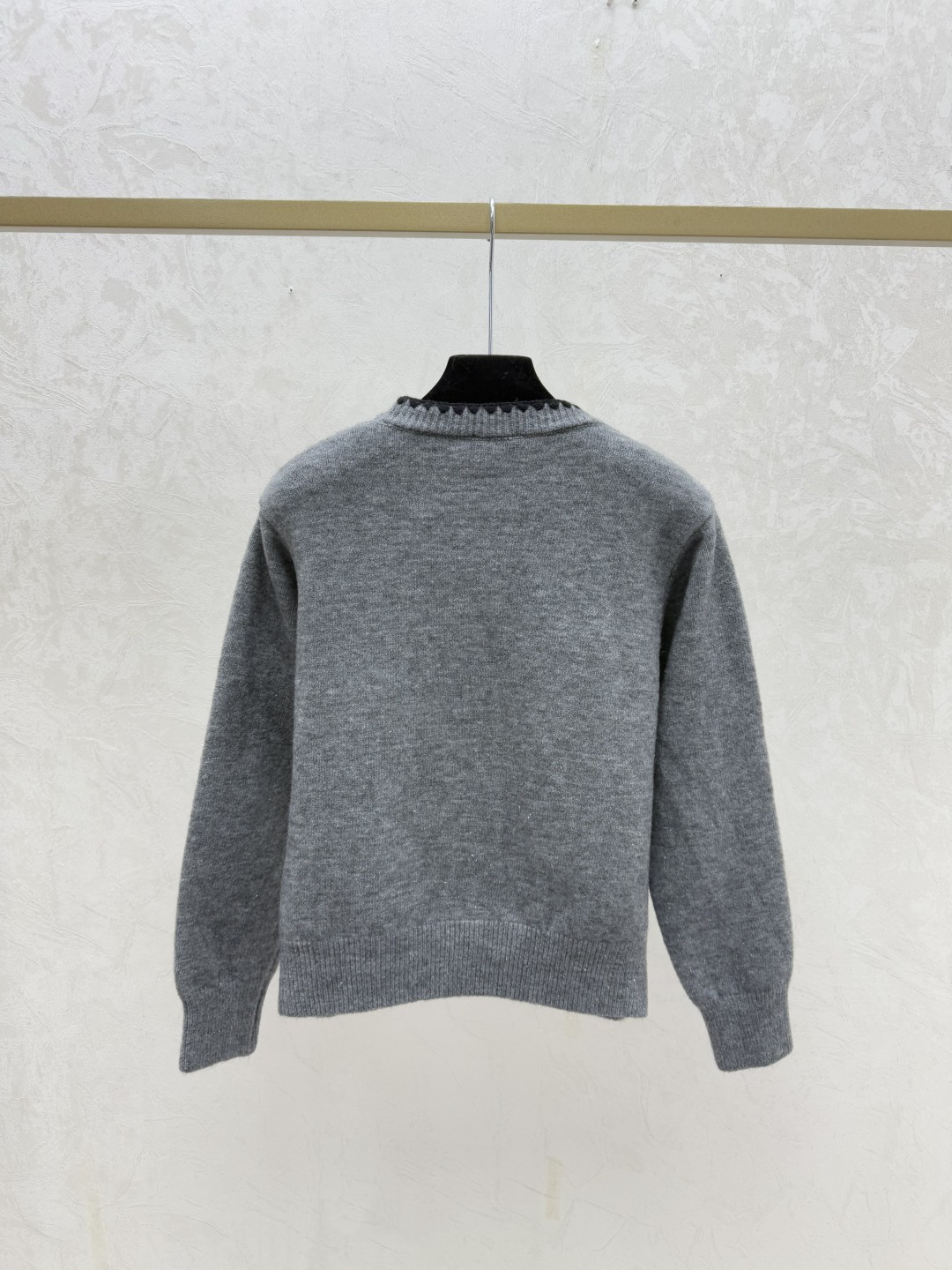 Chrome Hearts CH家 早秋新款 撞色圆领针织长袖开衫