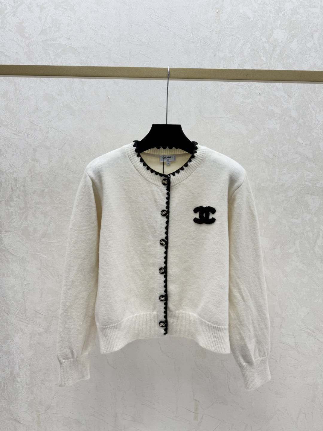 Chrome Hearts CH家 早秋新款 撞色圆领针织长袖开衫