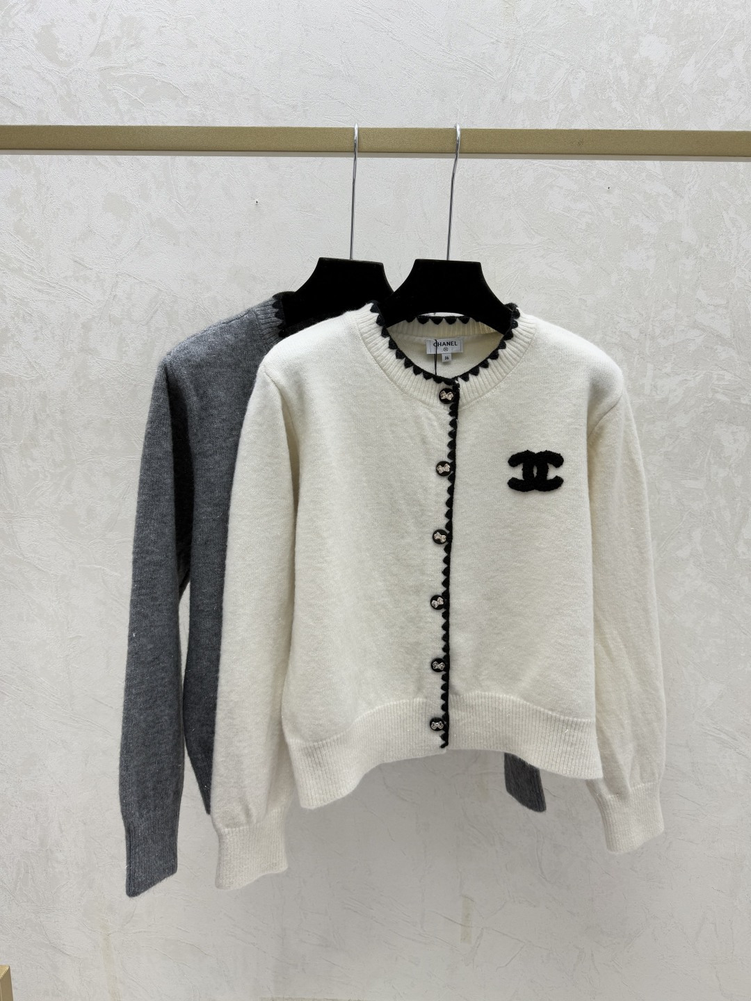 Chrome Hearts CH家 早秋新款 撞色圆领针织长袖开衫