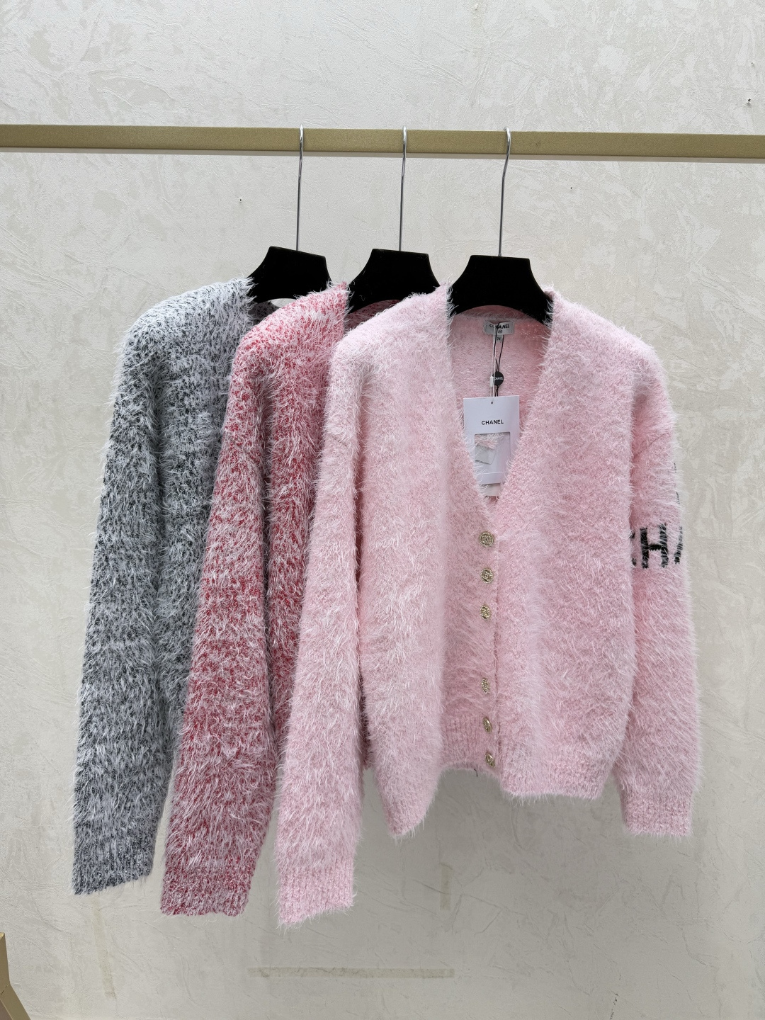 Chrome Hearts CH家 早秋新款 撞色字母V领针织长袖开衫