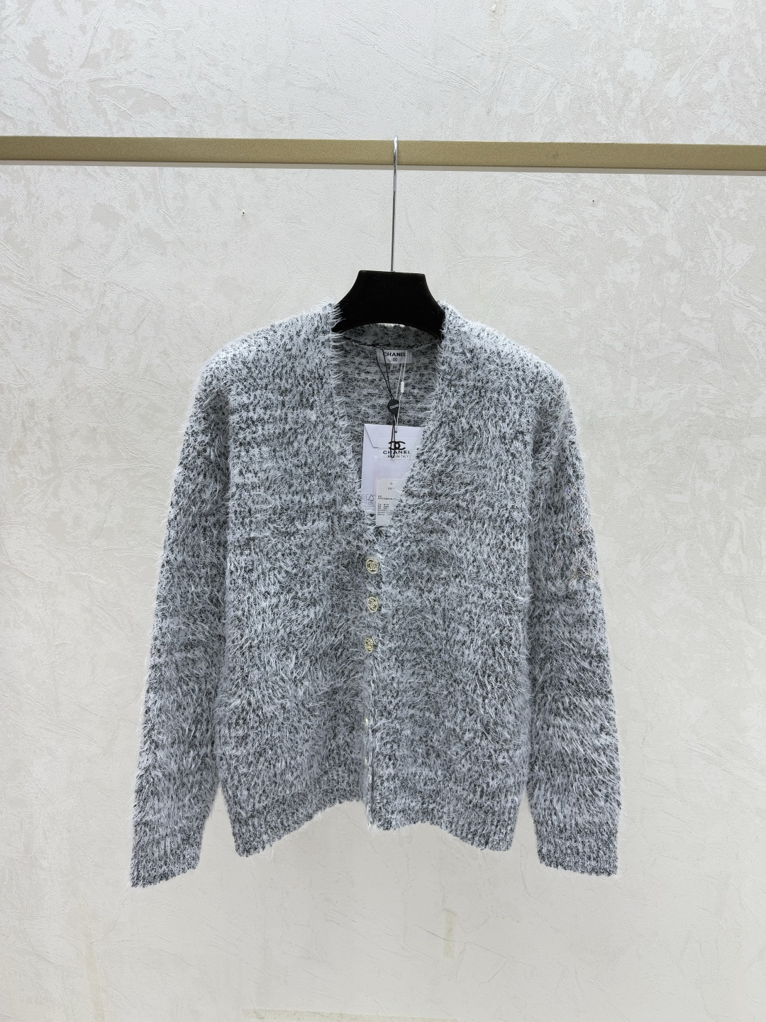 Chrome Hearts CH家 早秋新款 撞色字母V领针织长袖开衫