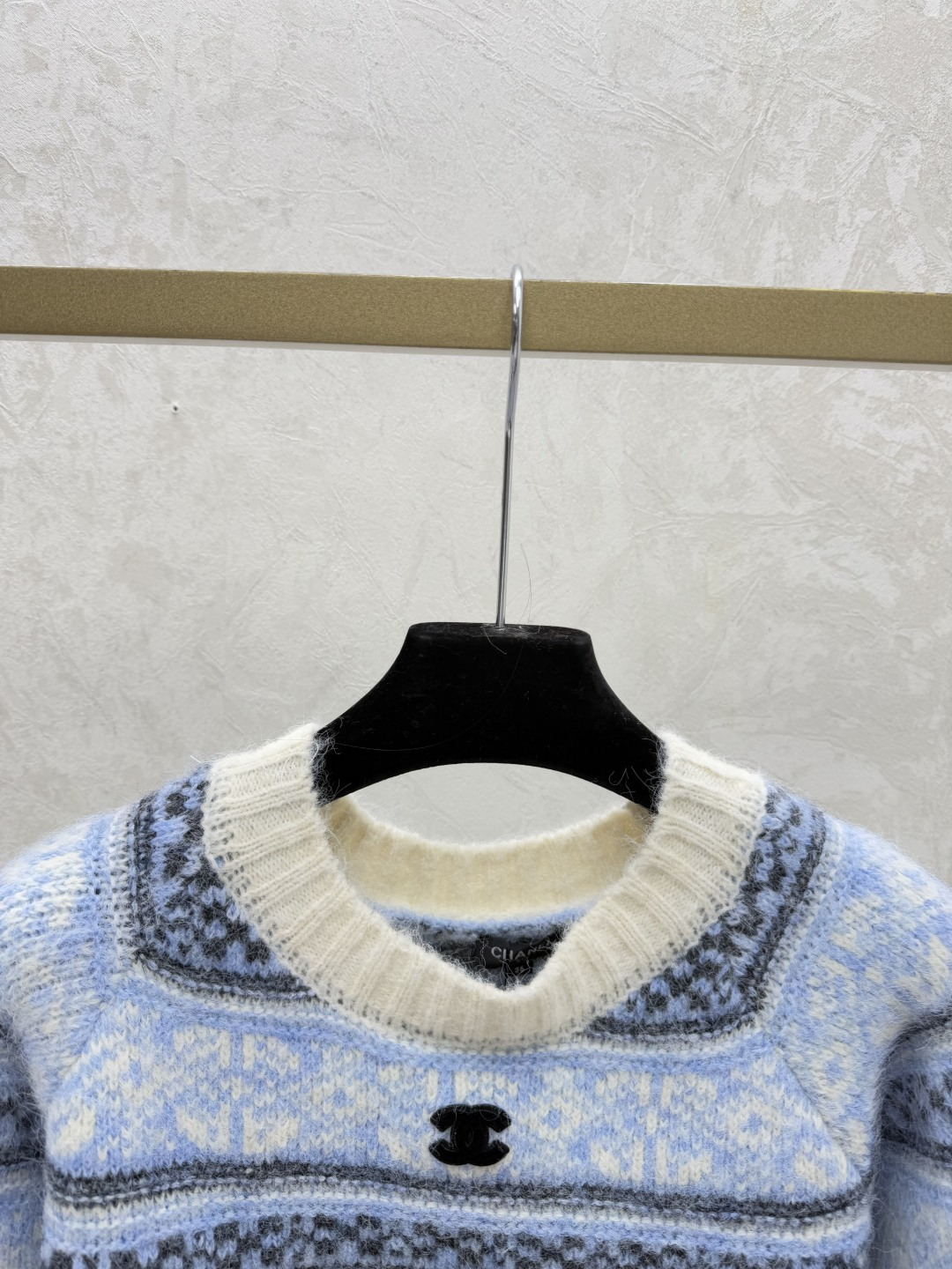Chrome Hearts CH家 早秋新款 撞色条纹圆领针织长袖