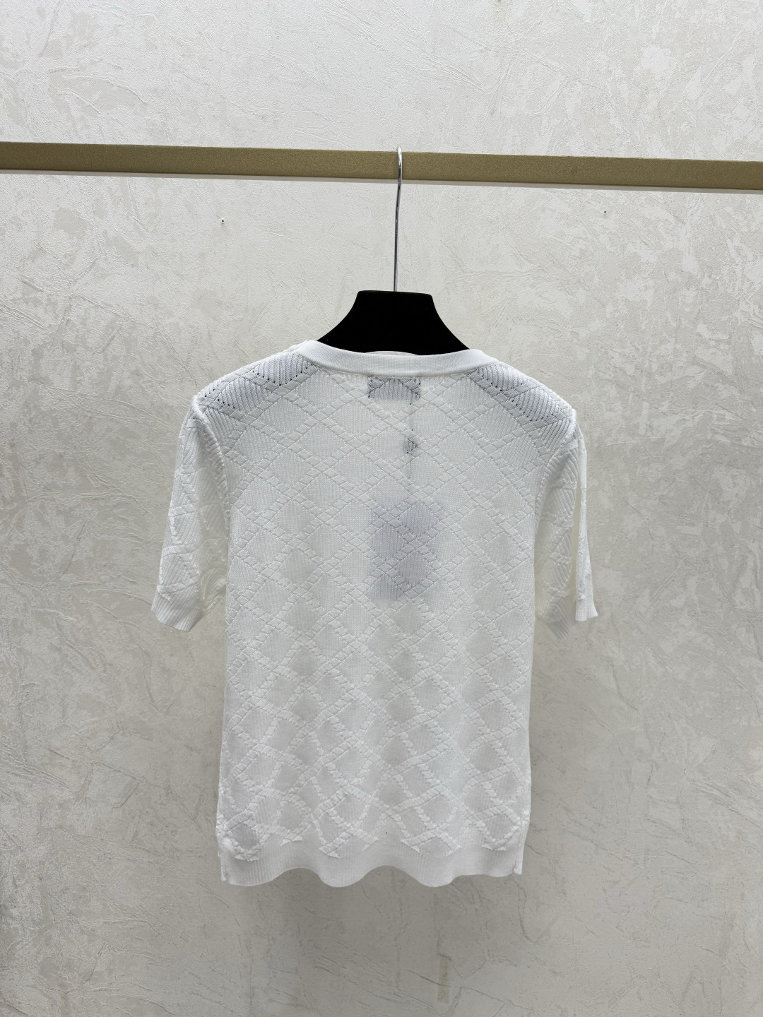 Chrome Hearts CH家 早春新款 纯色镂空圆领针织短袖