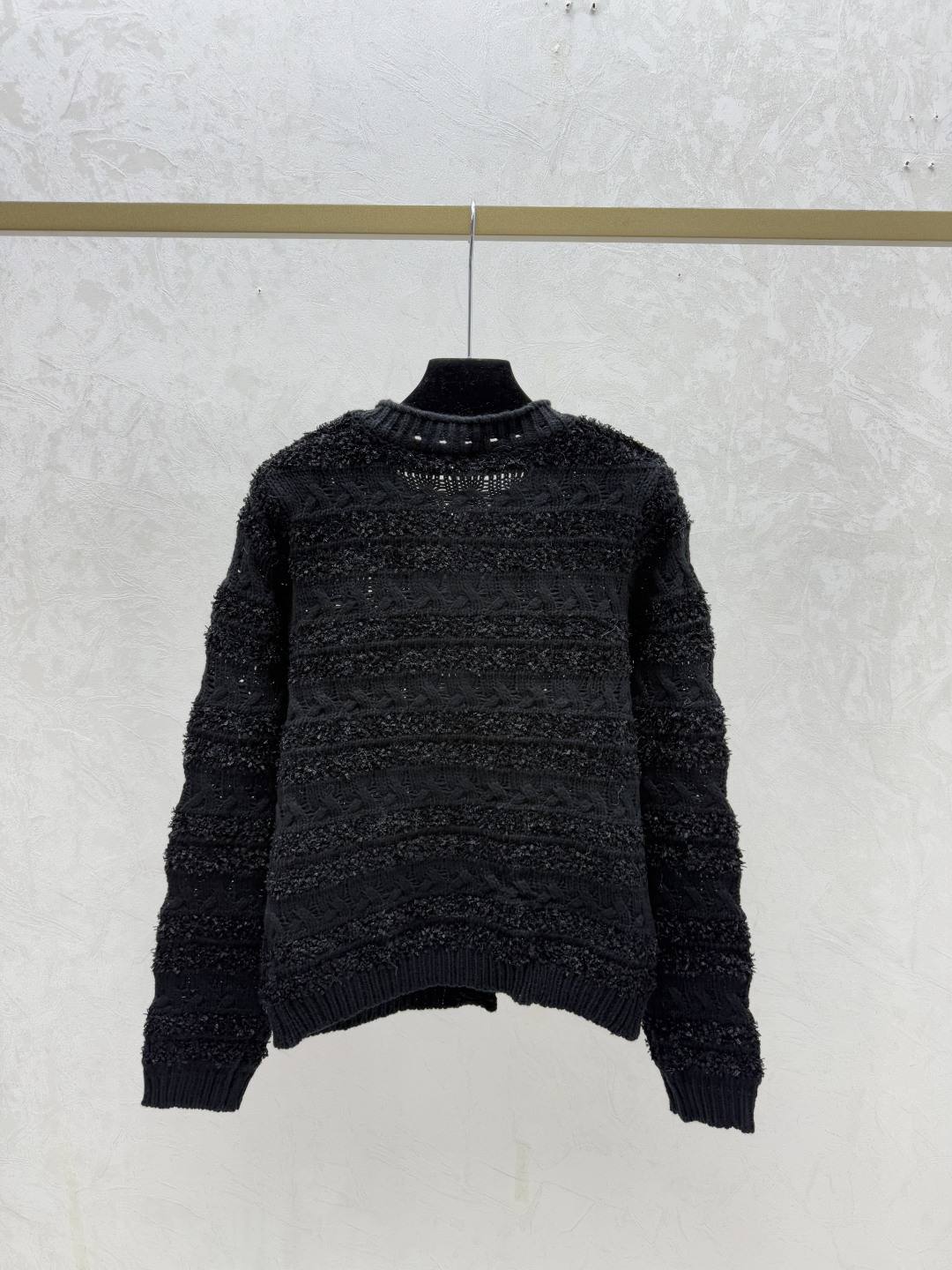 Chrome Hearts CH家 早秋新款 纯色提花圆领针织长袖开衫