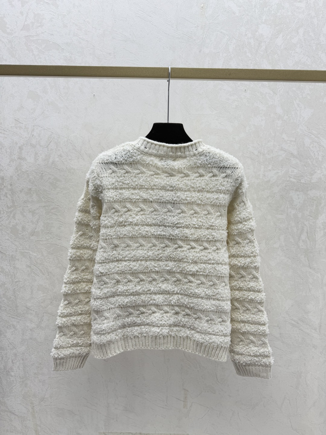 Chrome Hearts CH家 早秋新款 纯色提花圆领针织长袖开衫