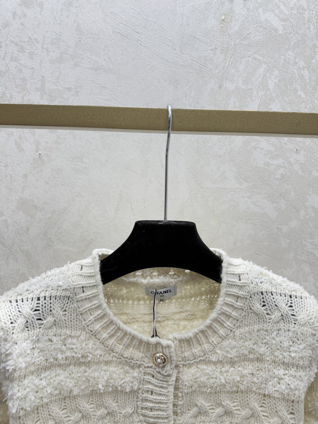 Chrome Hearts CH家 早秋新款 纯色提花圆领针织长袖开衫