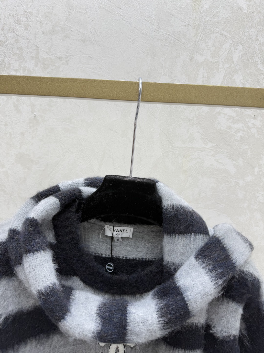 Chrome Hearts CH家 早秋新款 撞色条纹圆领针织长袖