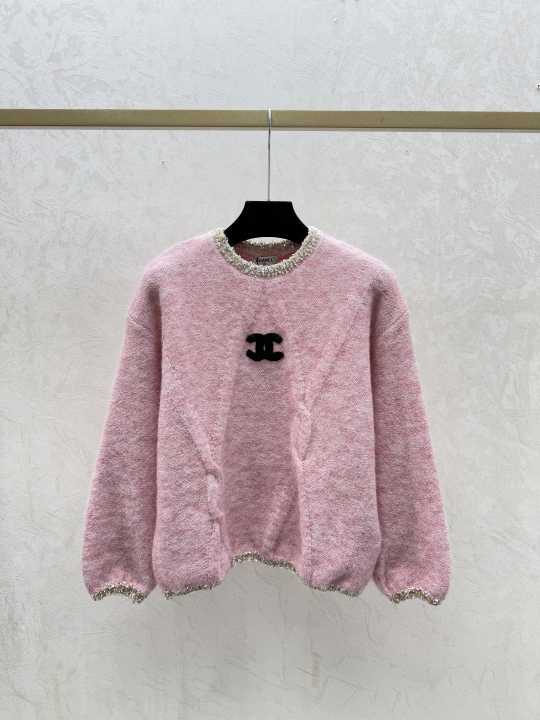 Chrome Hearts CH家 早秋新款 纯色简约圆领针织长袖