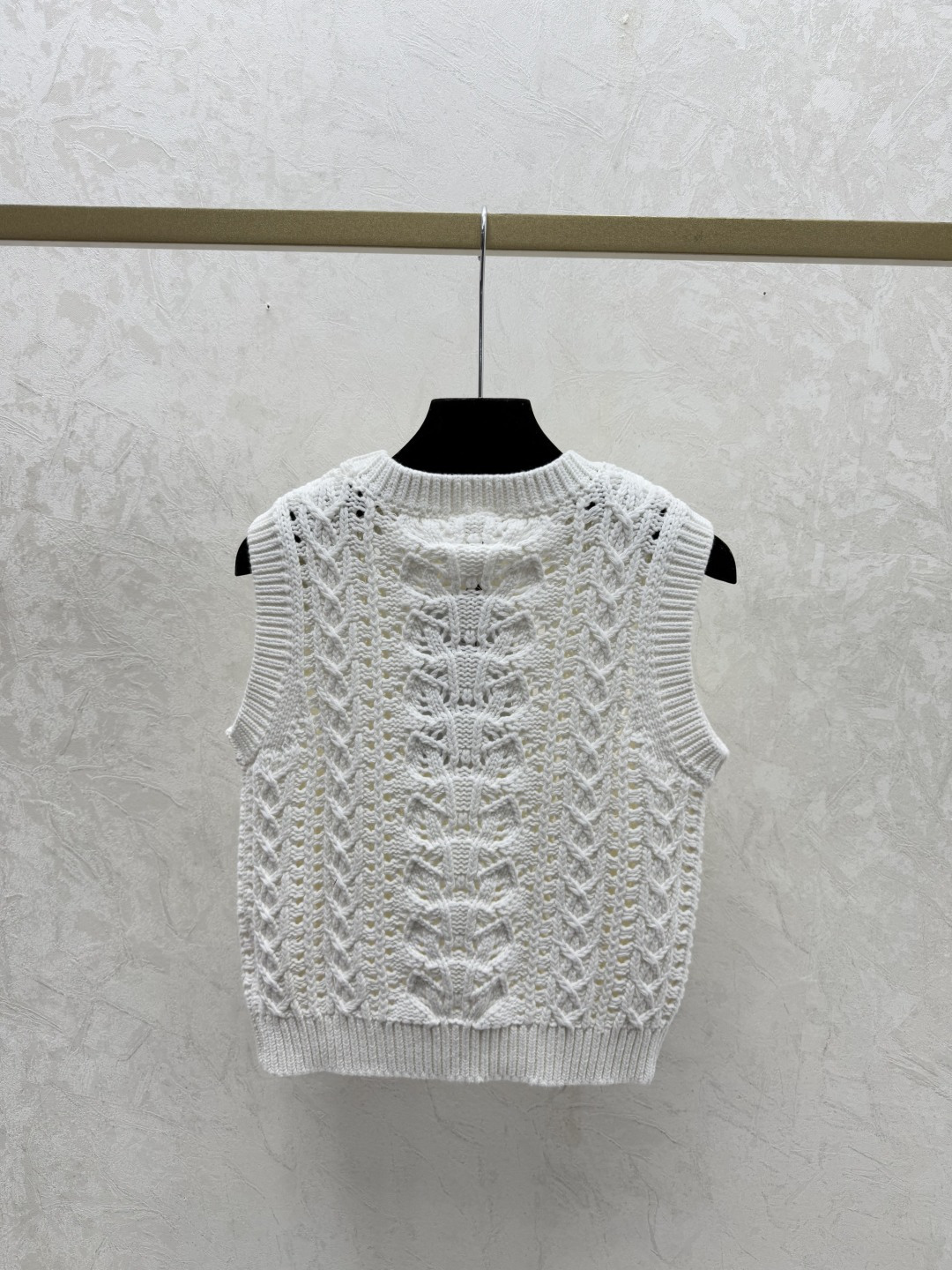 Chrome Hearts CH家 早春新款 纯色简约镂空圆领针织背心