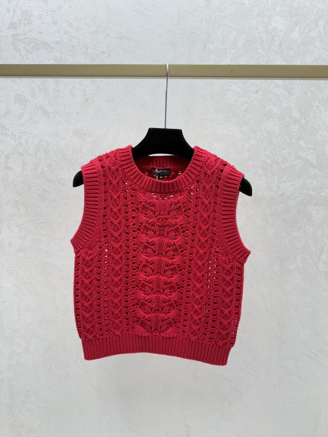 Chrome Hearts CH家 早春新款 纯色简约镂空圆领针织背心