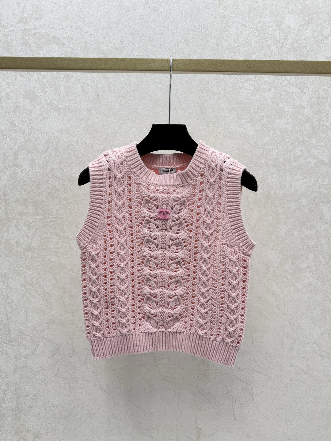 Chrome Hearts CH家 早春新款 纯色简约镂空圆领针织背心