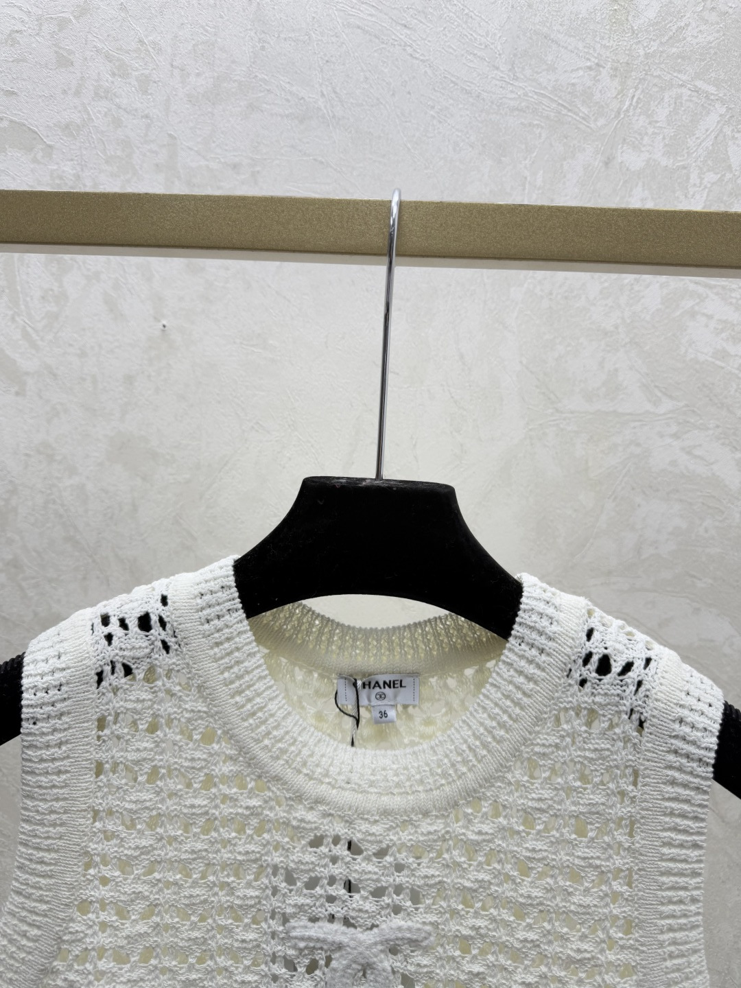 Chrome Hearts CH家 早春新款 纯色简约镂空圆领针织背心