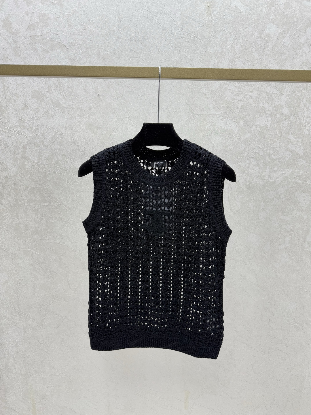 Chrome Hearts CH家 早春新款 纯色简约镂空圆领针织背心