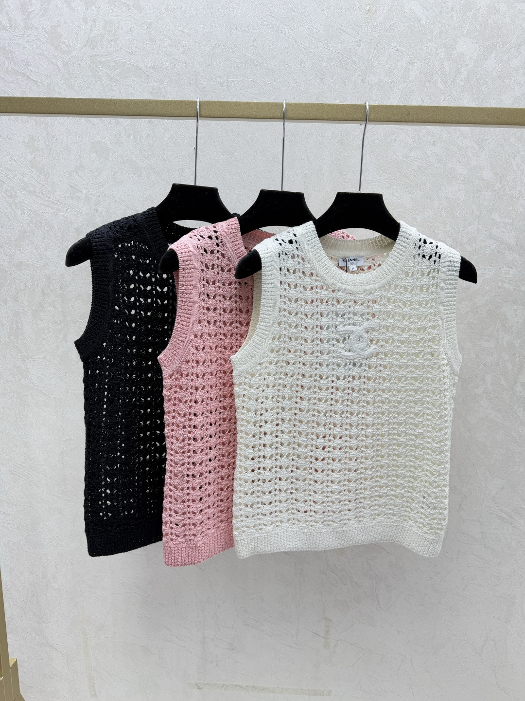 Chrome Hearts CH家 早春新款 纯色简约镂空圆领针织背心