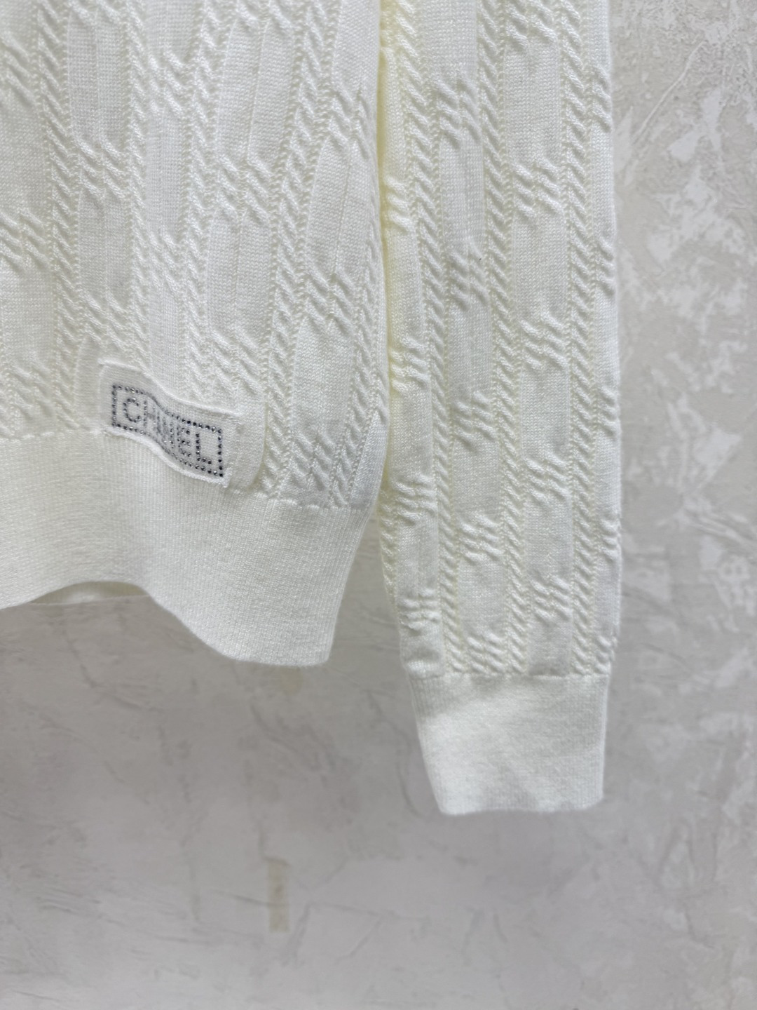 Chrome Hearts CH家 早秋新款 纯色重工钉珠圆领针织长袖