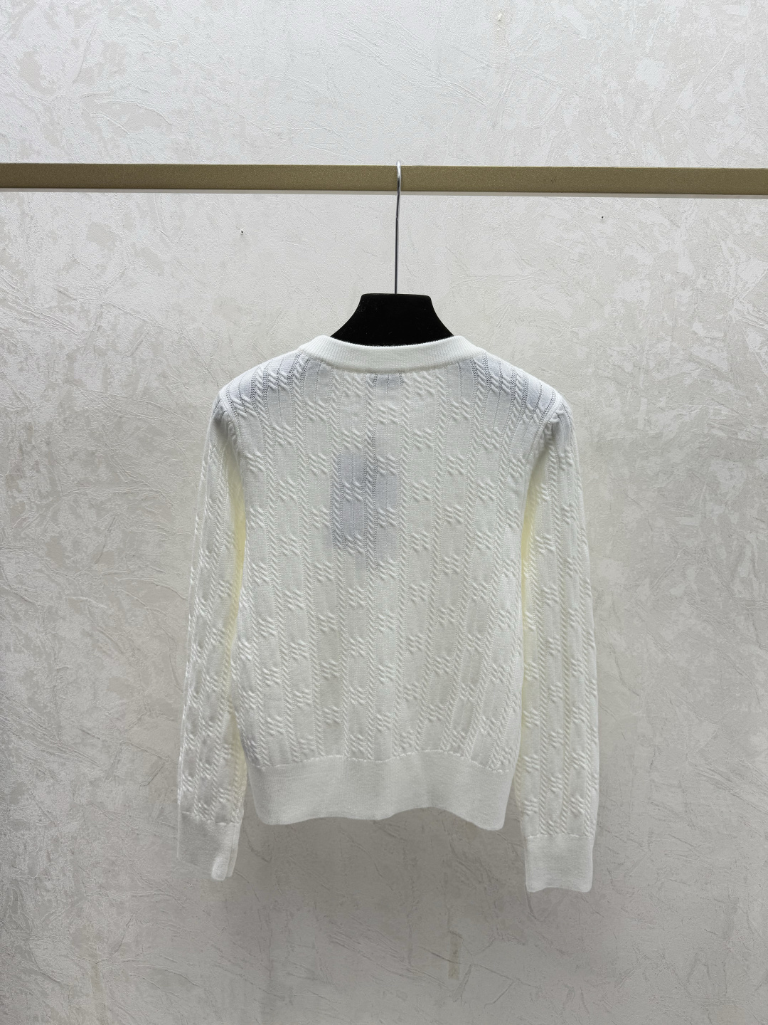 Chrome Hearts CH家 早秋新款 纯色重工钉珠圆领针织长袖