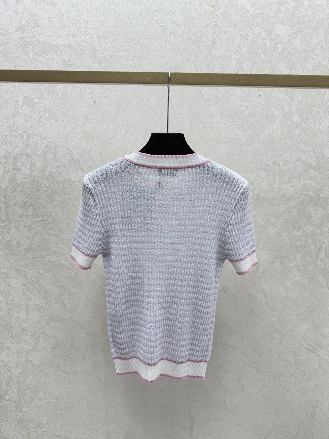 Chrome Hearts CH家 早春新款 撞色条纹圆领针织短袖