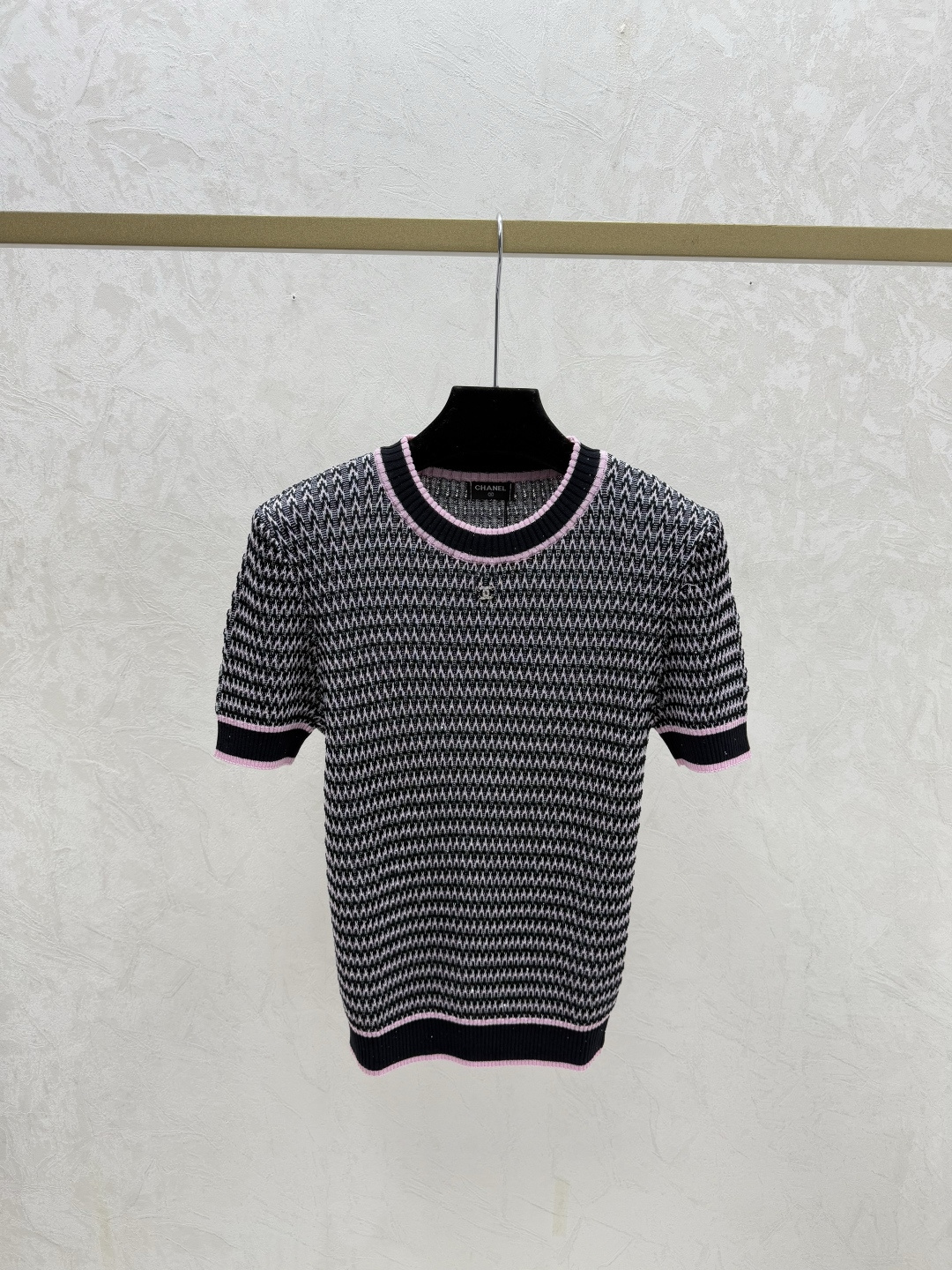 Chrome Hearts CH家 早春新款 撞色条纹圆领针织短袖