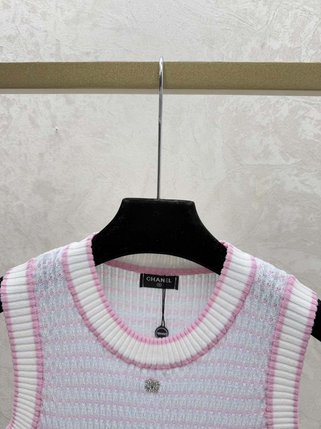 Chrome Hearts CH家 早春新款 撞色条纹圆领针织背心
