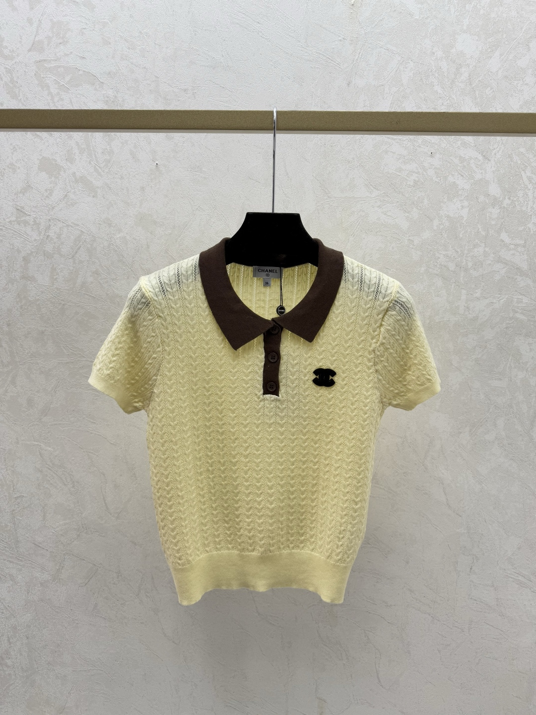 Chrome Hearts CH家 早春新款 撞色翻领简约针织短袖