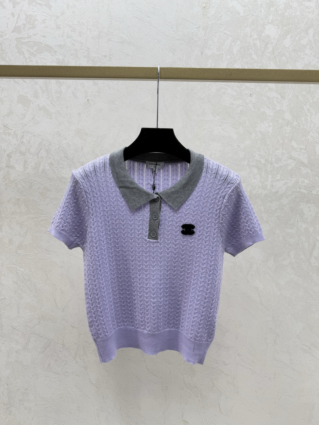 Chrome Hearts CH家 早春新款 撞色翻领简约针织短袖