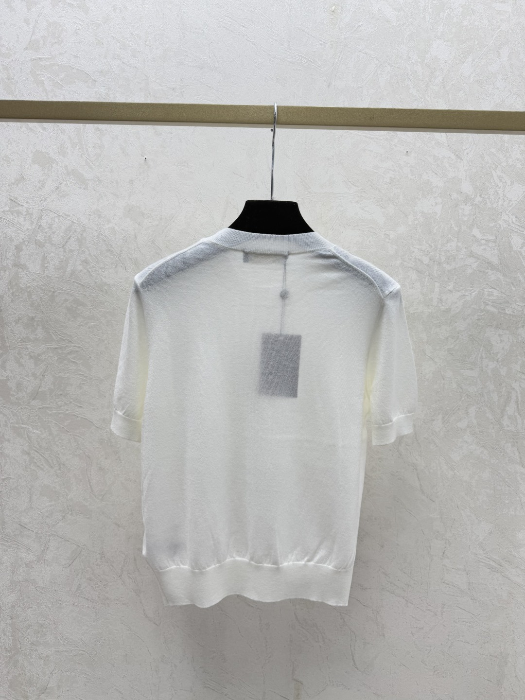 Prada LP家 早春新款 纯色简约圆领针织短袖