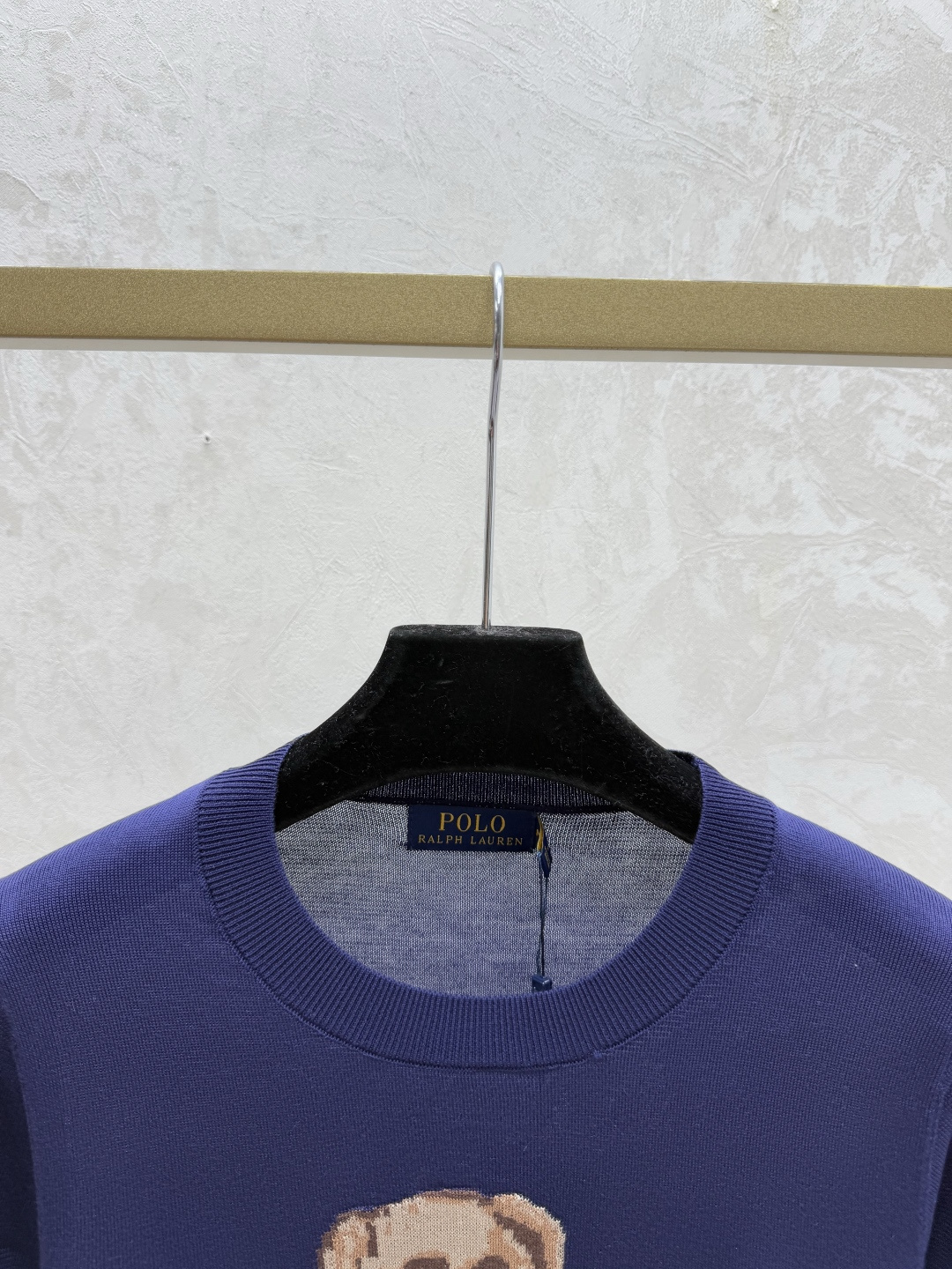 Ralph Lauren PO家 早春新款 撞色小熊圆领针织短袖