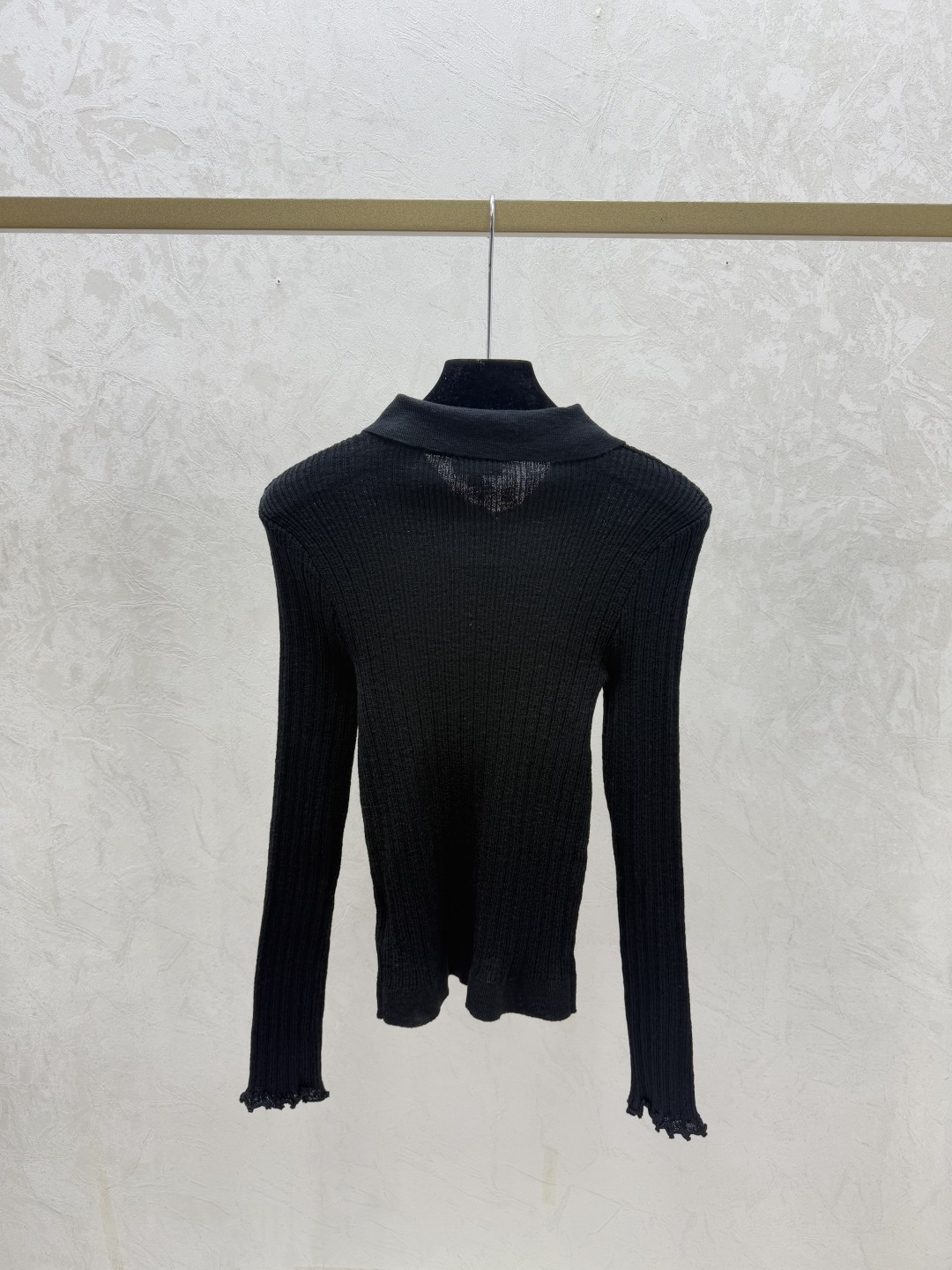 Chrome Hearts CH家 早秋新款 纯色简约翻领针织长袖