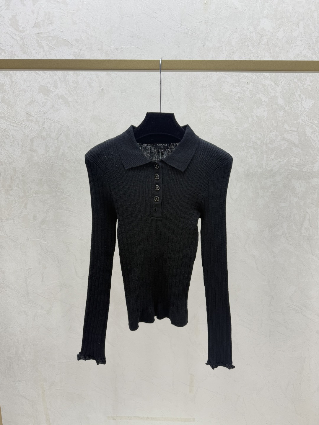 Chrome Hearts CH家 早秋新款 纯色简约翻领针织长袖