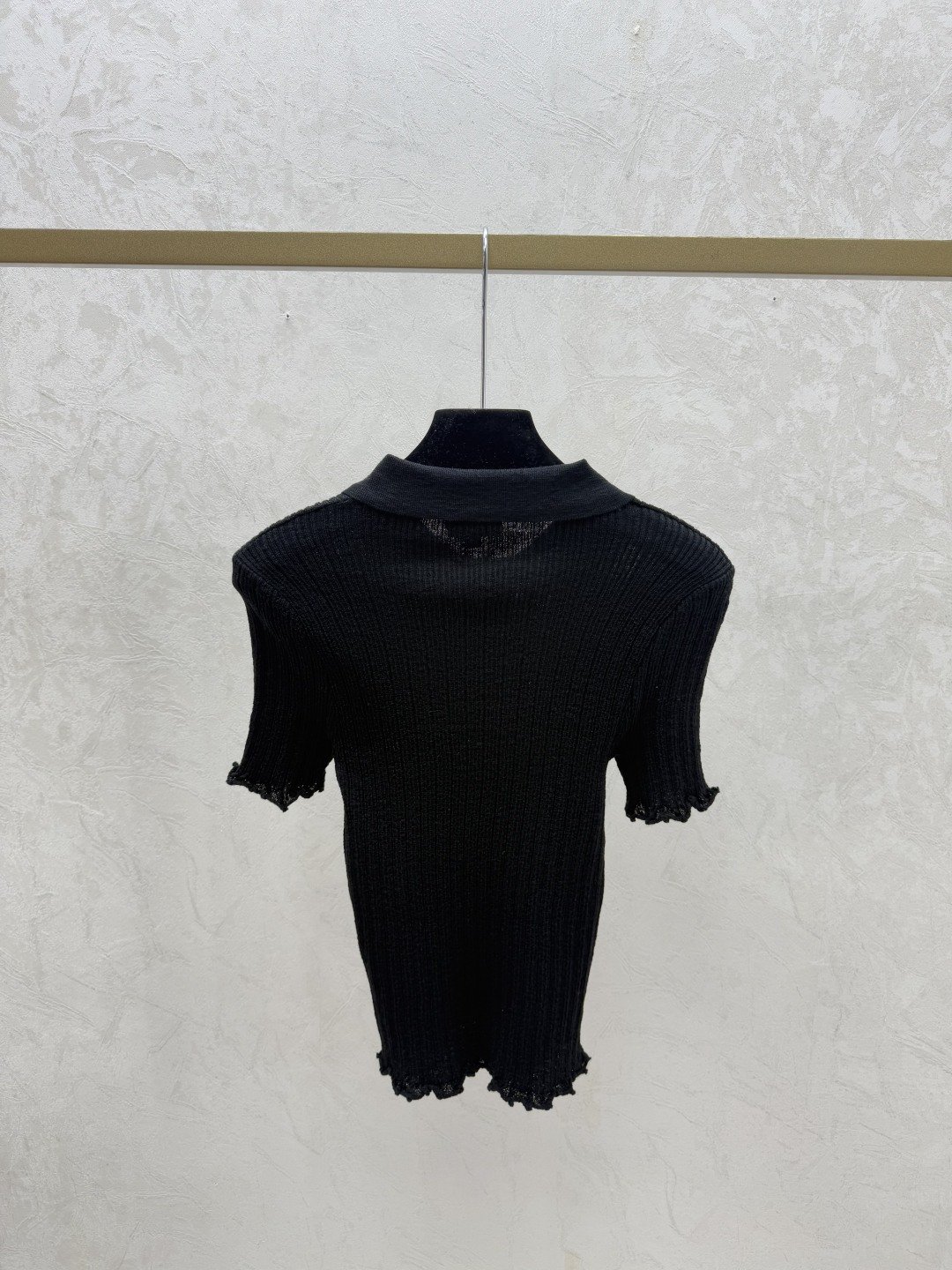 Chrome Hearts CH家 早春新款 纯色简约翻领针织短袖