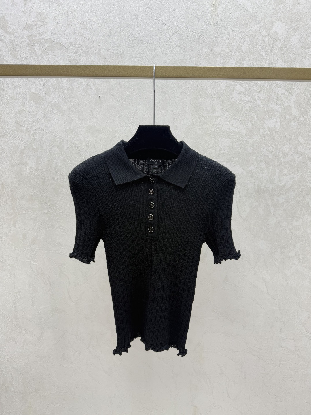 Chrome Hearts CH家 早春新款 纯色简约翻领针织短袖