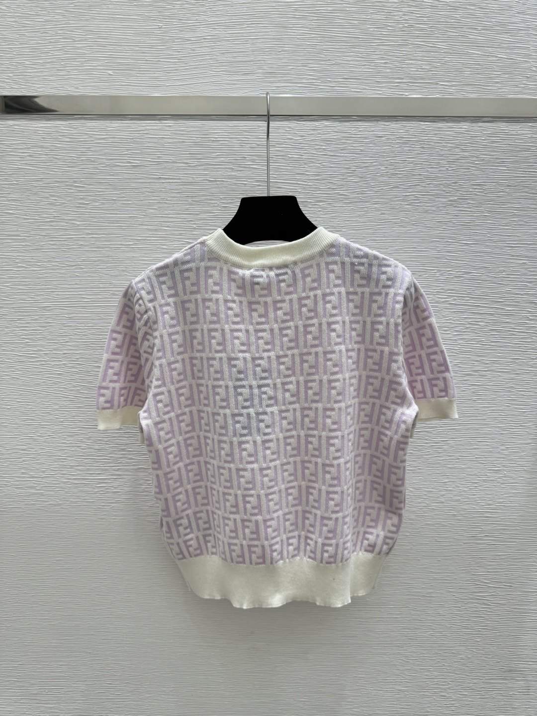 Fendi F家 夏季新款 字母拼色针织短袖