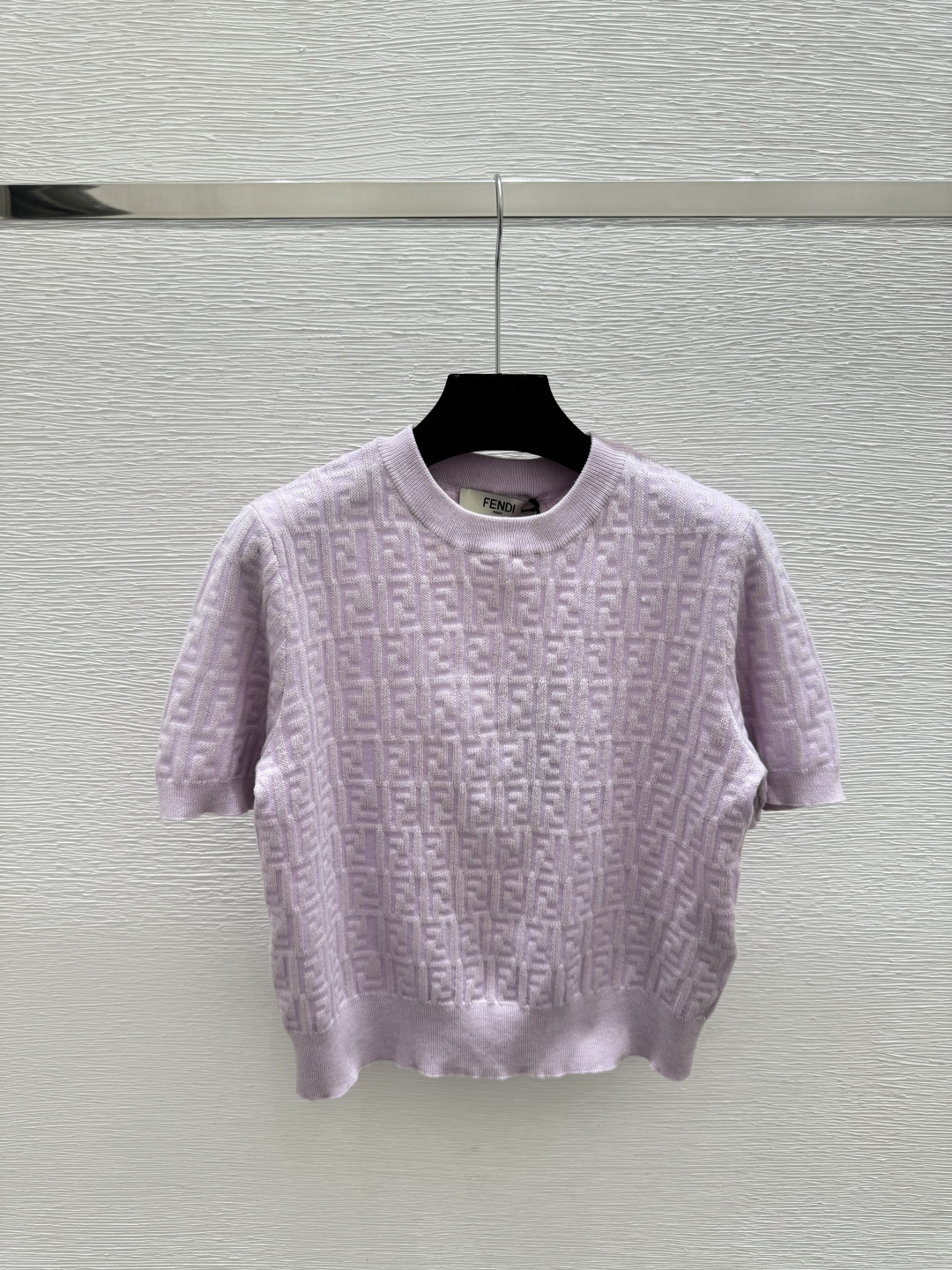 Fendi F家 夏季新款 字母拼色针织短袖