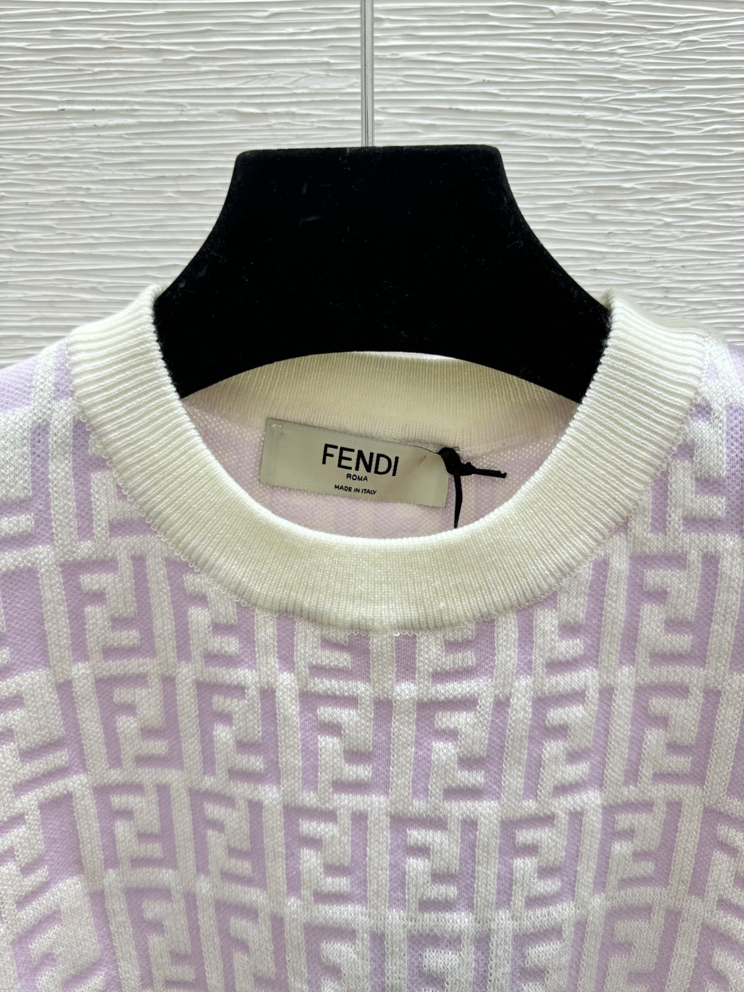 Fendi F家 夏季新款 字母拼色针织短袖