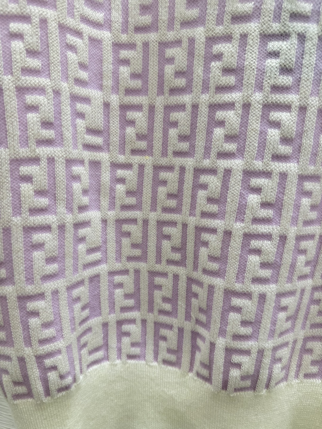 Fendi F家 夏季新款 字母拼色针织短袖