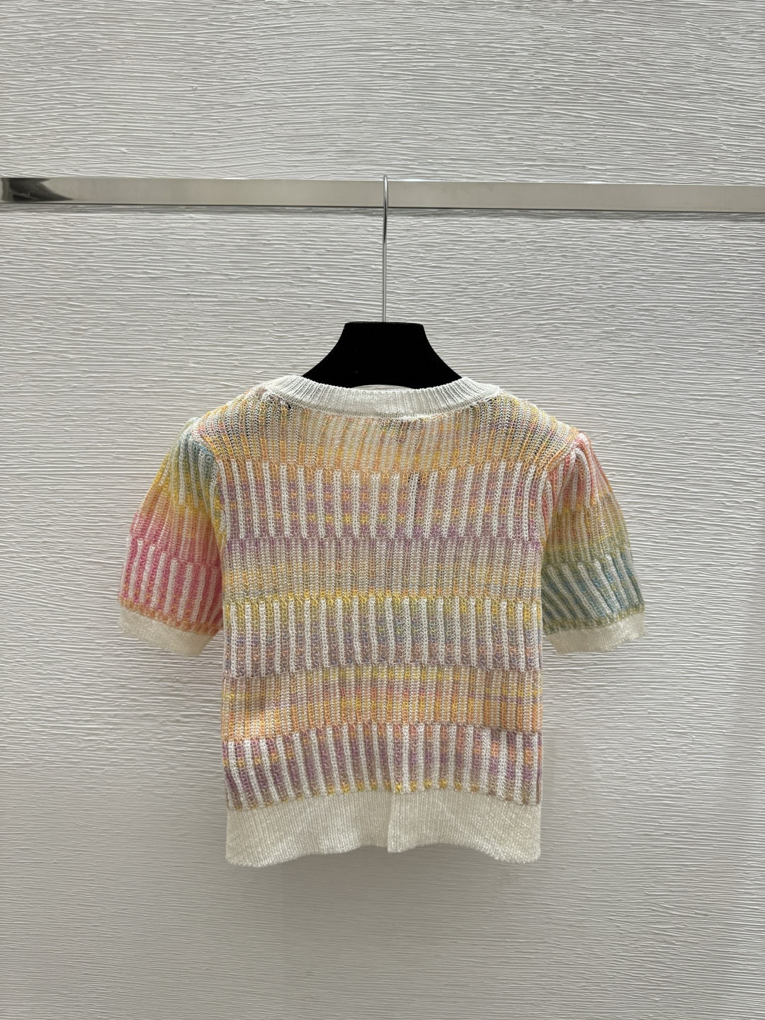 Chrome Hearts CH家 早春新款 撞色珠片圆领针织短袖